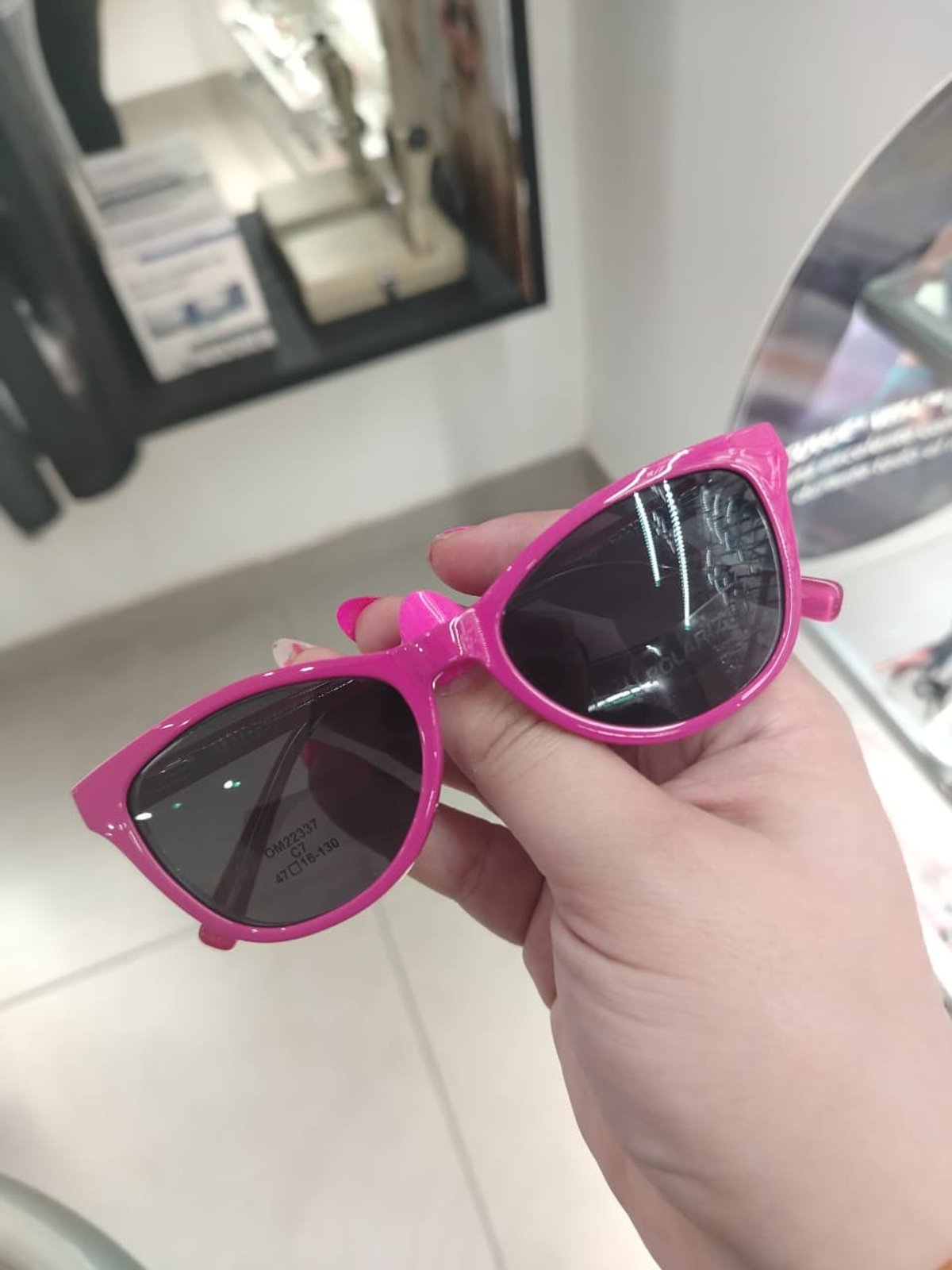 Acetato clip on infantil rosa  - 2