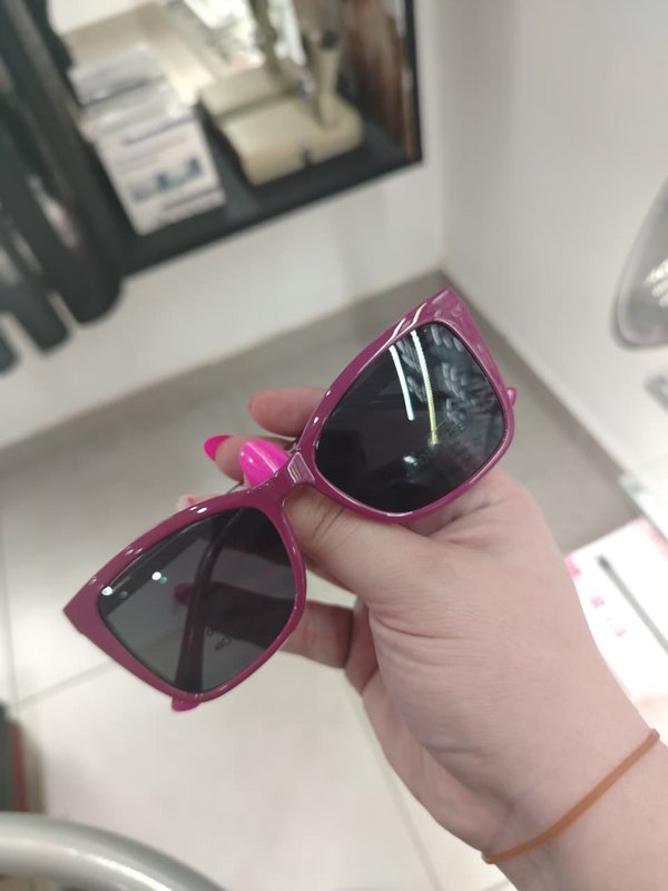 Acetato clip on fucsia 