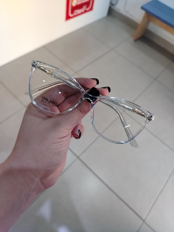 Armazón de dama transparente 