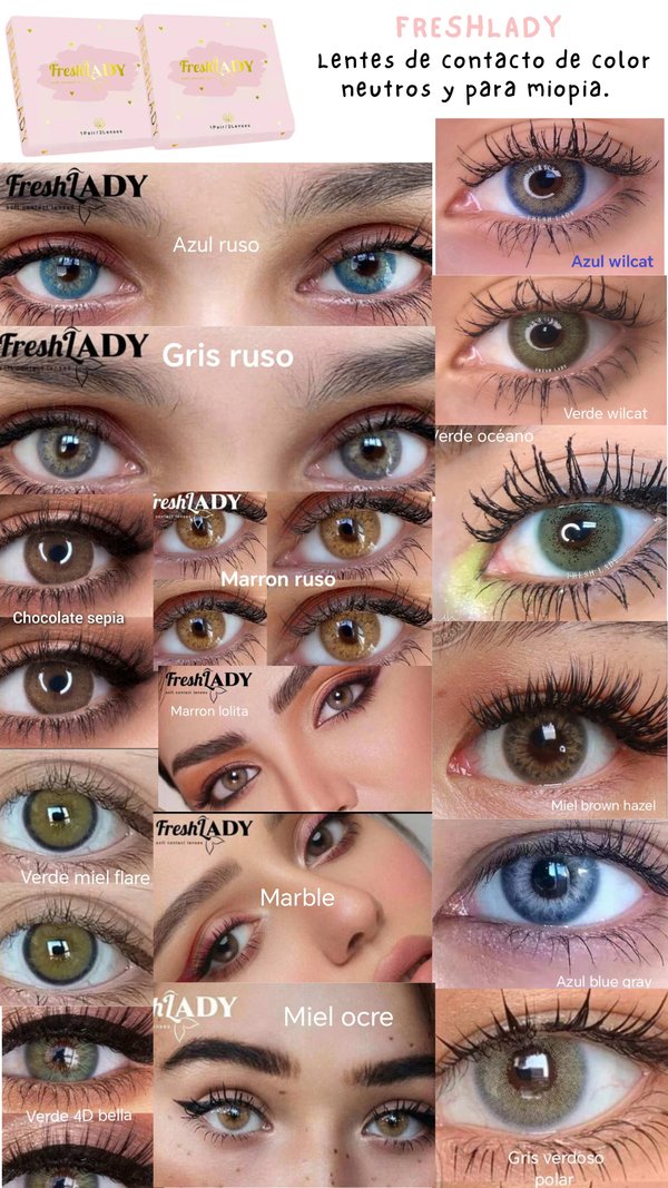 Freshlady lentes de contacto de color 