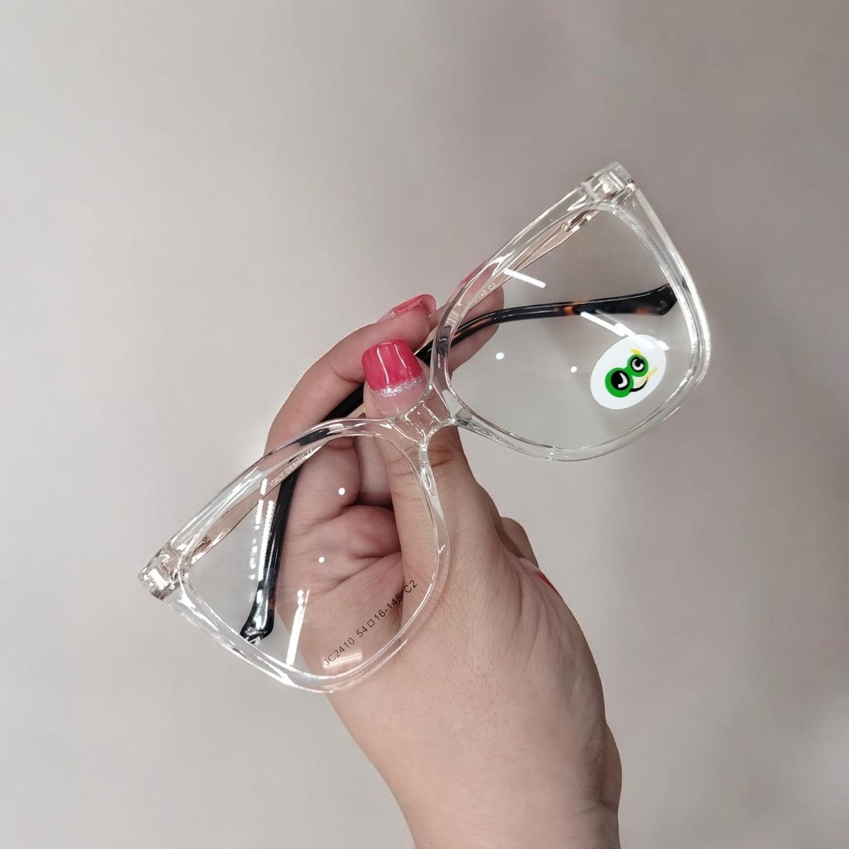 Armazón acetato dama transparente 
