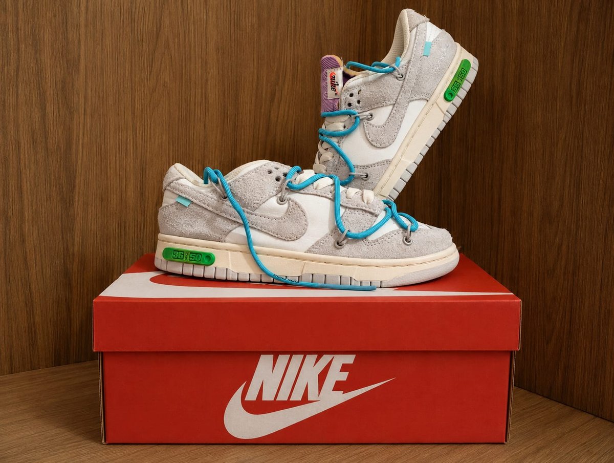 Zapatillas Urbanas Originales - Nike Dunk Low Off- White " Lot 36 De 50"  - 4