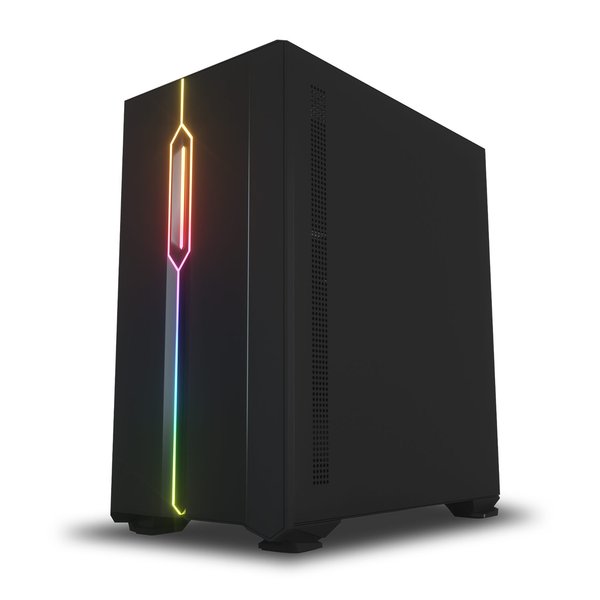 Gabinete Gamer Darkflash DLM23 Mid Tower - Negro (Caja Dañada y Detalles)