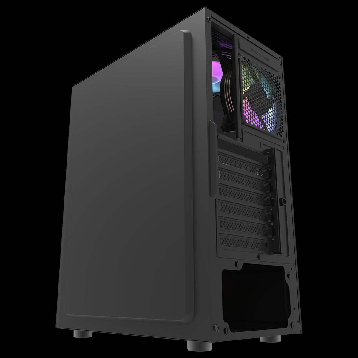 Gabinete Gamer DarkFlash DK151 RGB Mid Tower - Negro - 3