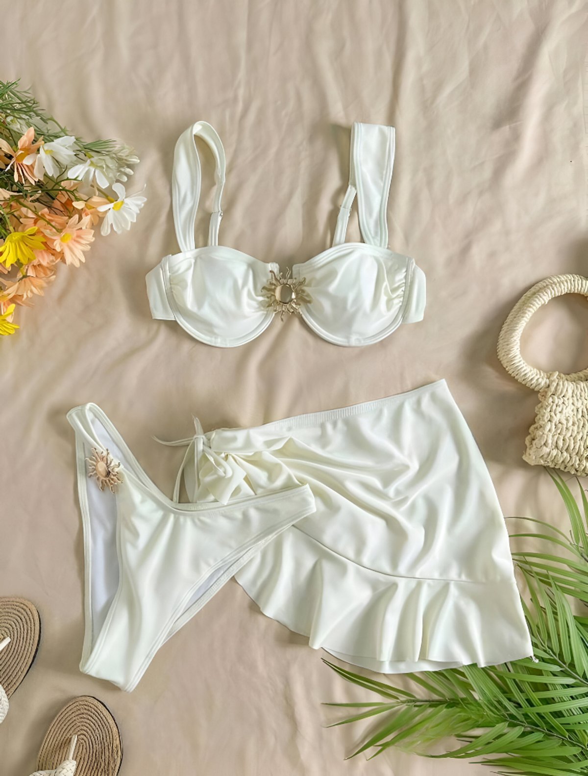 SET AURORA BIKINI + POLLERITA 