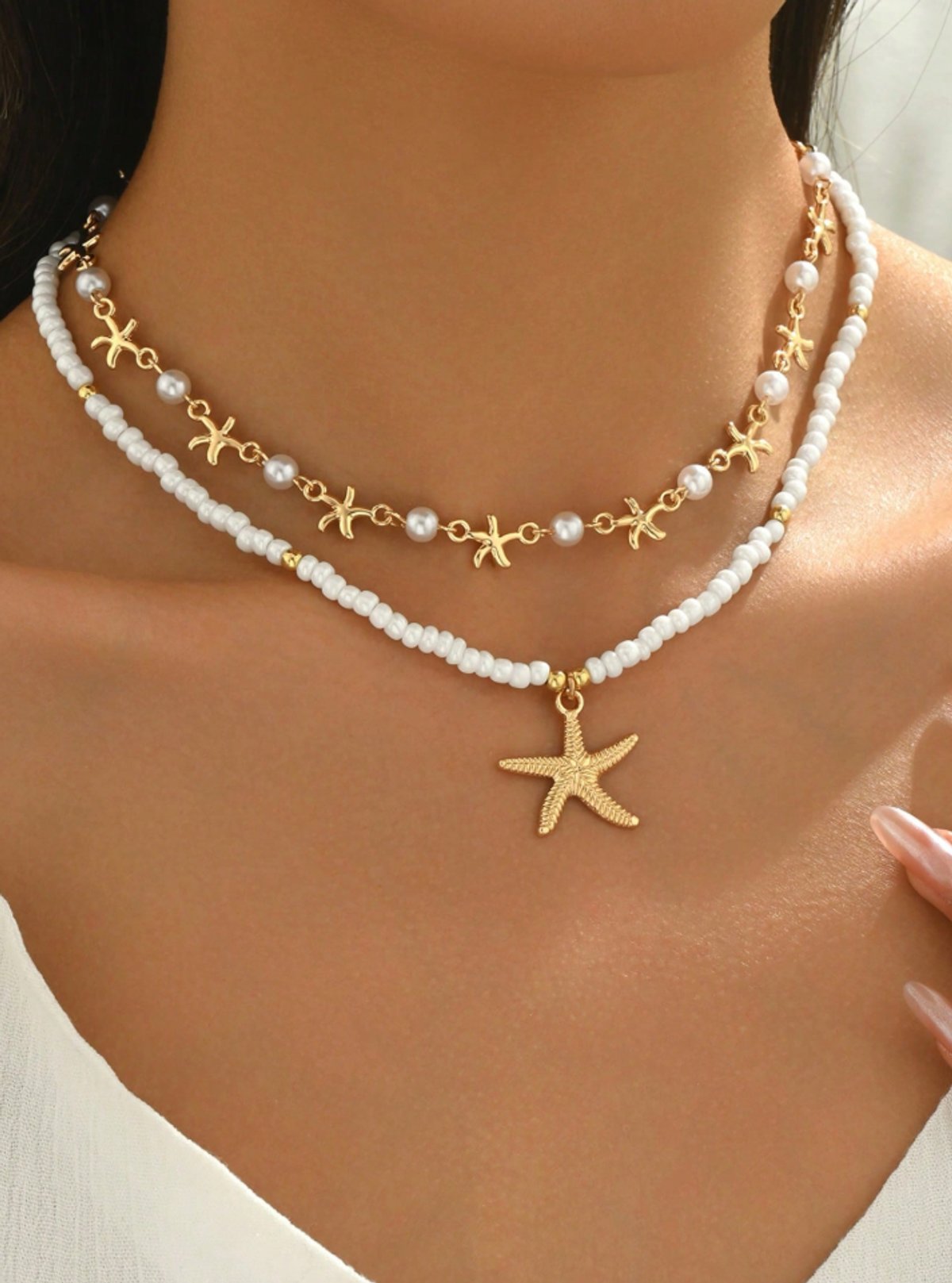 SET DE 2 COLLARES ESTRELLA DE MAR