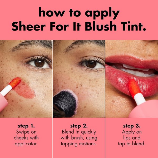 e.l.f. Sheer For It Blush Tint – Rubor y Tinte para Labios 2 en 1
