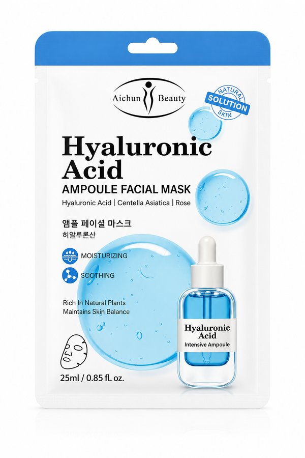 Mascarilla Facial Hidratante con Ácido Hialurónico