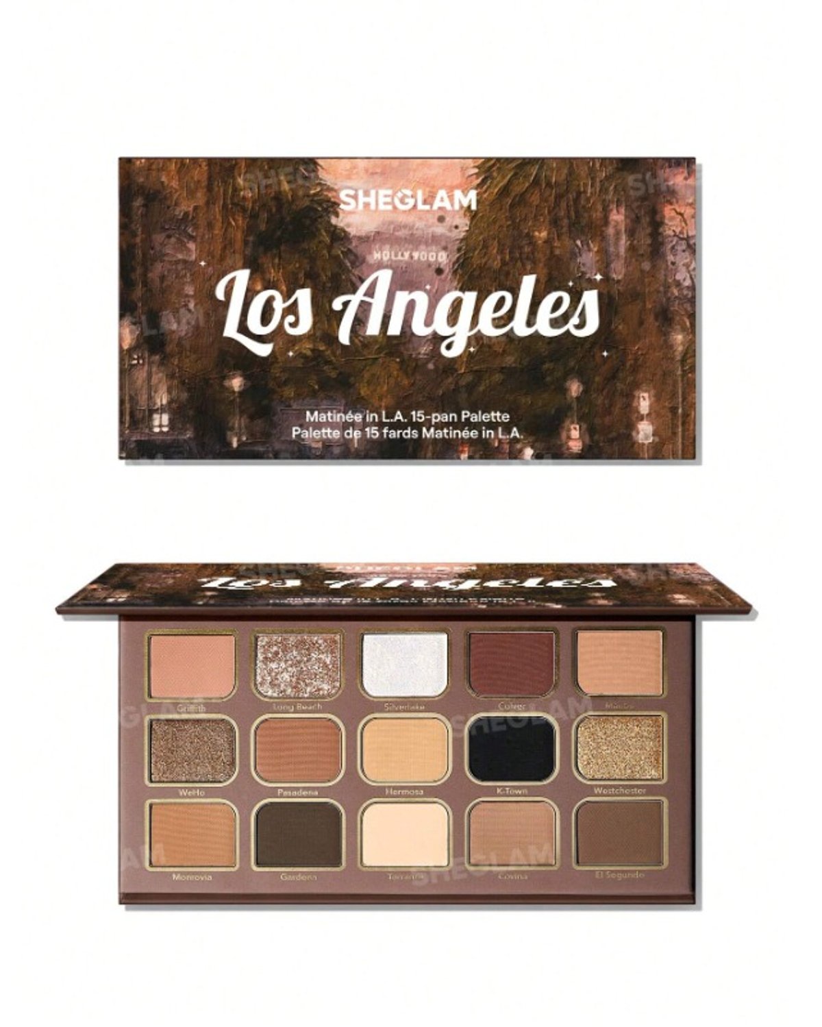 SHEGLAM Matinée in L.A. – Paleta de Sombras de 15 Tonos