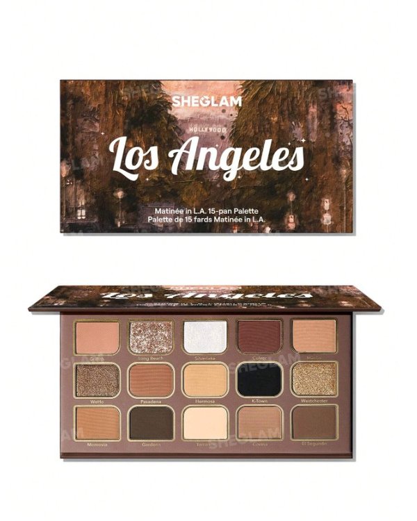 SHEGLAM Matinée in L.A. – Paleta de Sombras de 15 Tonos