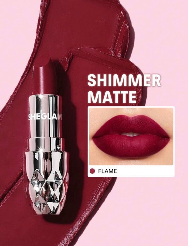 SHEGLAM Starlight Velvet – Labial Mate Aterciopelado | Flame
