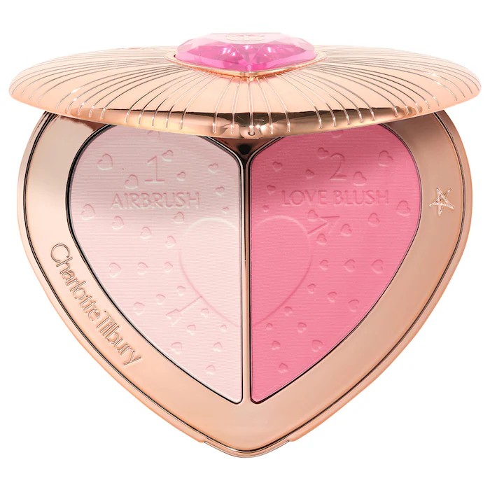 Charlotte Tilbury  Pillow Talk Beauty Soulmates Airbrush Flawless Finish Brightening and Blush Powder Palette