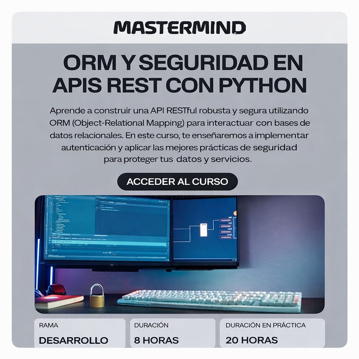 ORM y Seguridad en APIs REST con Python – Mastermind
