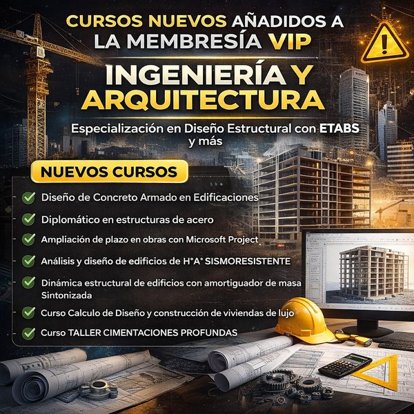¡NUEVOS Cursos de Ingeniería y Arquitectura