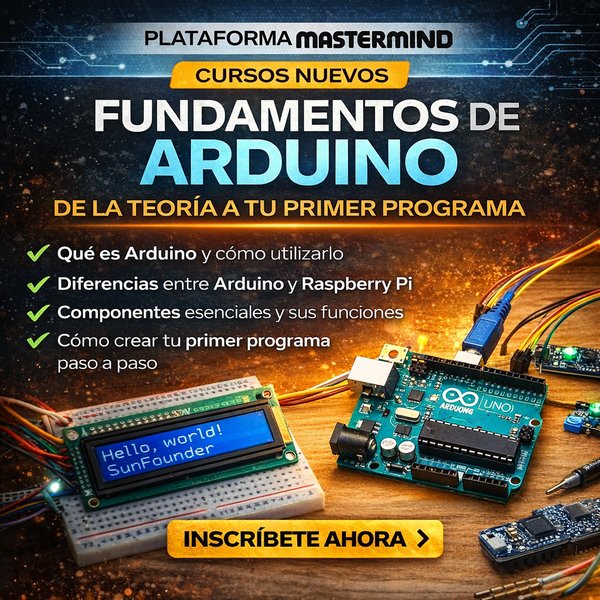Fundamentos de Arduino: De la Teoría a tu Primer Programa – Cursos Nuevos en Plataforma Mastermind