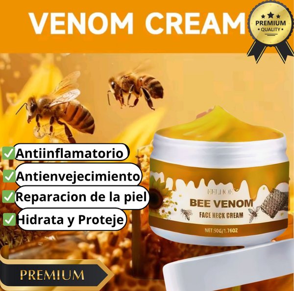 Crema Bee Venom - REJUVENECE TU ROSTRO SIN CIRUGÍAS! 🐝✨