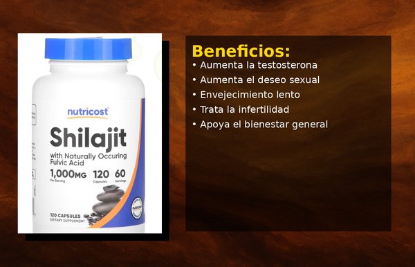 Shilajit Extract 500mg - Vitalidad Natural (60 Cápsulas)