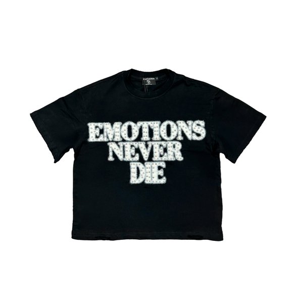 Black ‘End’ Rhinestone Tee