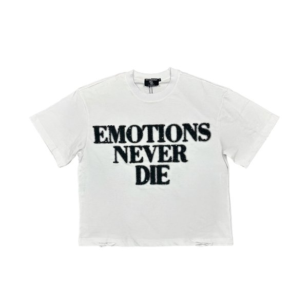 White ‘End’ Rhinestone Tee