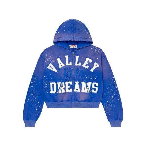  Vale Forever Classico Zip Up Hoodie Sapphire
