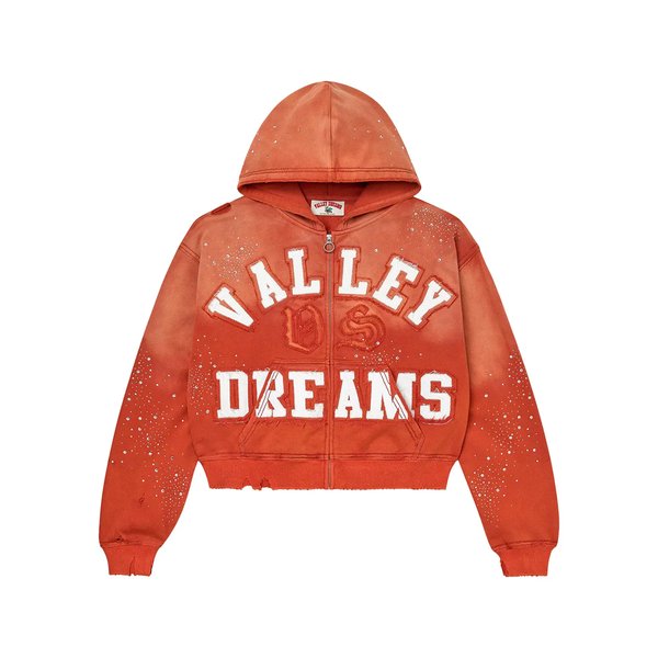 Vale Forever Classico Zip Up Hoodie 'Orange'
