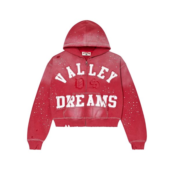 Vale Forever Classico Zip Up Hoodie 'Ruby'