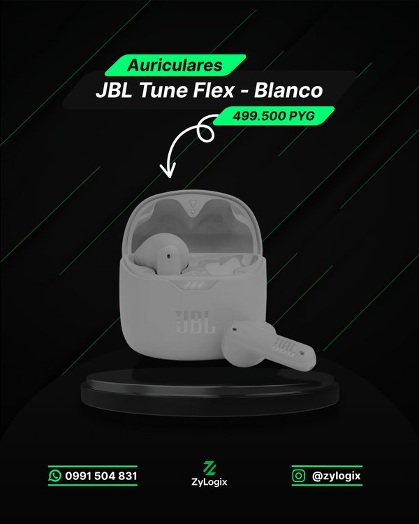 Auricular JBL Tune Flex Wireless - Blanco